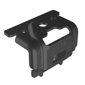 Esdec FlatFix Eindklem zwart 30mm